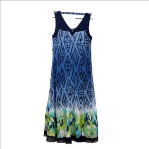 Picadilly Ombre Aztec Print Beachy Dress